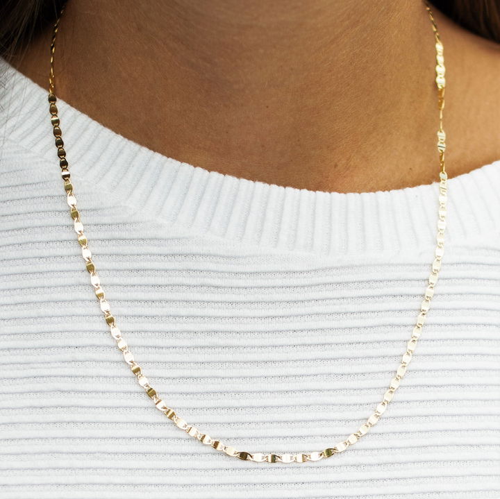 Gold 18 Inch Chain Necklace In Yellow Gold 14K