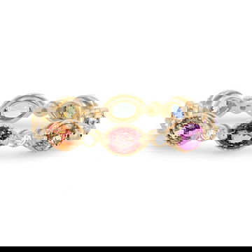 Multicolor Sapphire Eternity Band