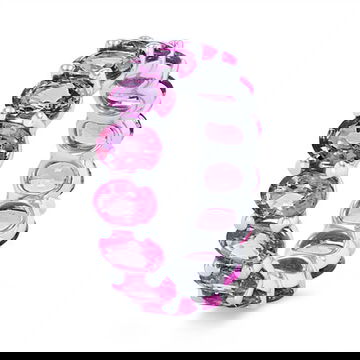 Pink Sapphire Eternity Band