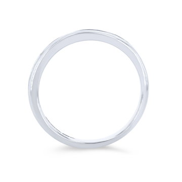 True Romance Channel Diamond Wedding Band In White Gold 14K