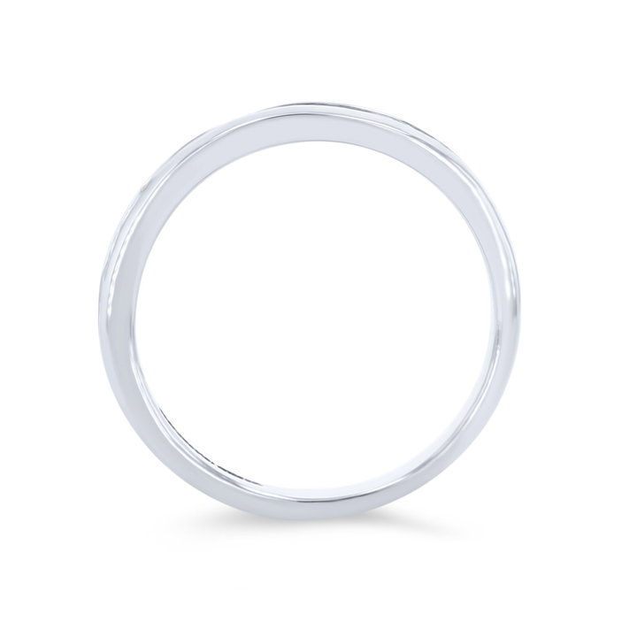 True Romance Channel Diamond Wedding Band In White Gold 14K