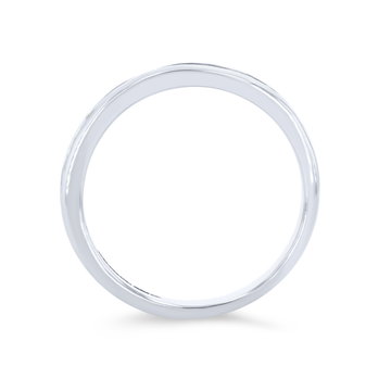 True Romance Channel Diamond Wedding Band In White Gold 14K