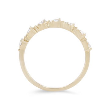 Uneek Illusion Pear Shape Wedding Band