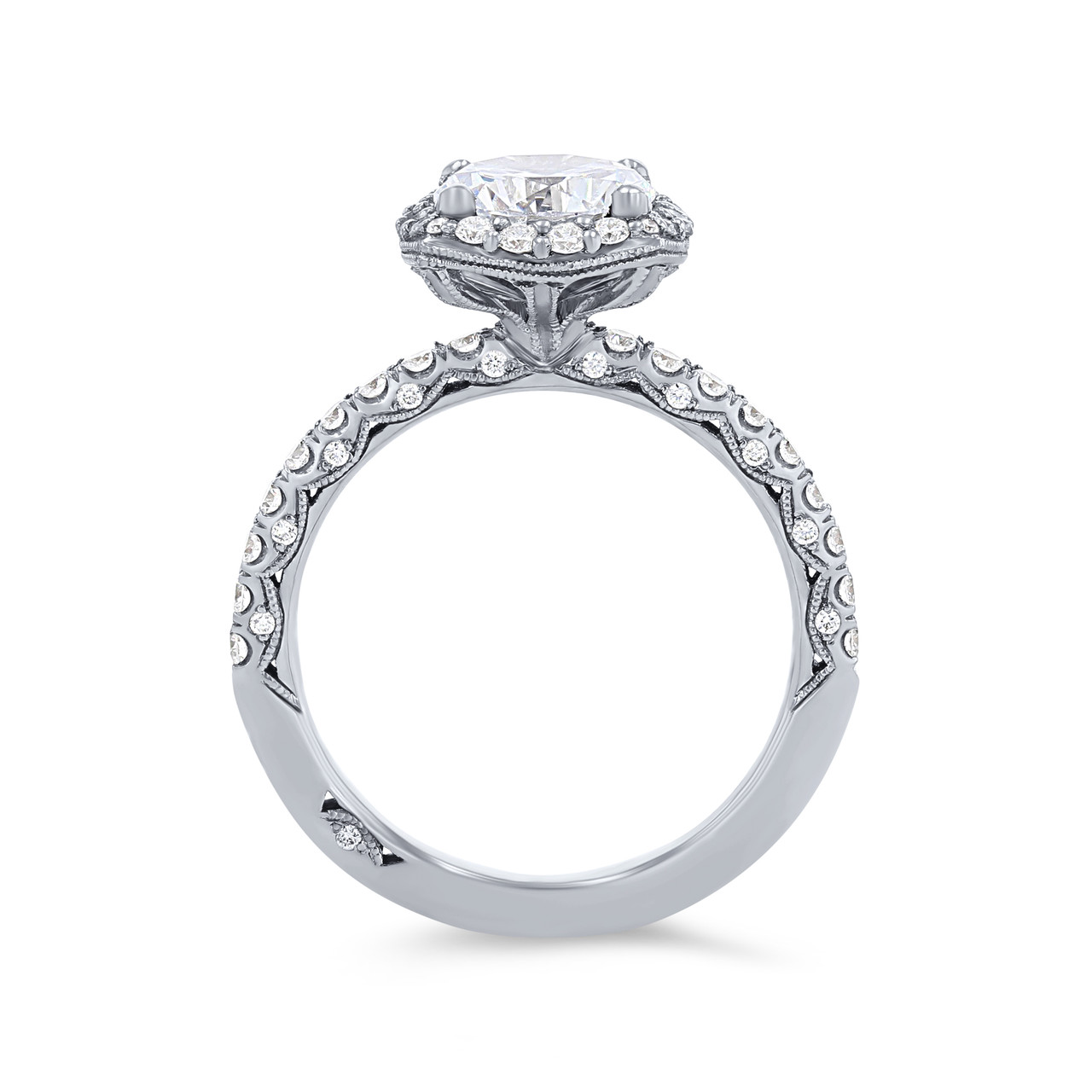 Tacori Petite Crescent Halo Engagement Setting 2