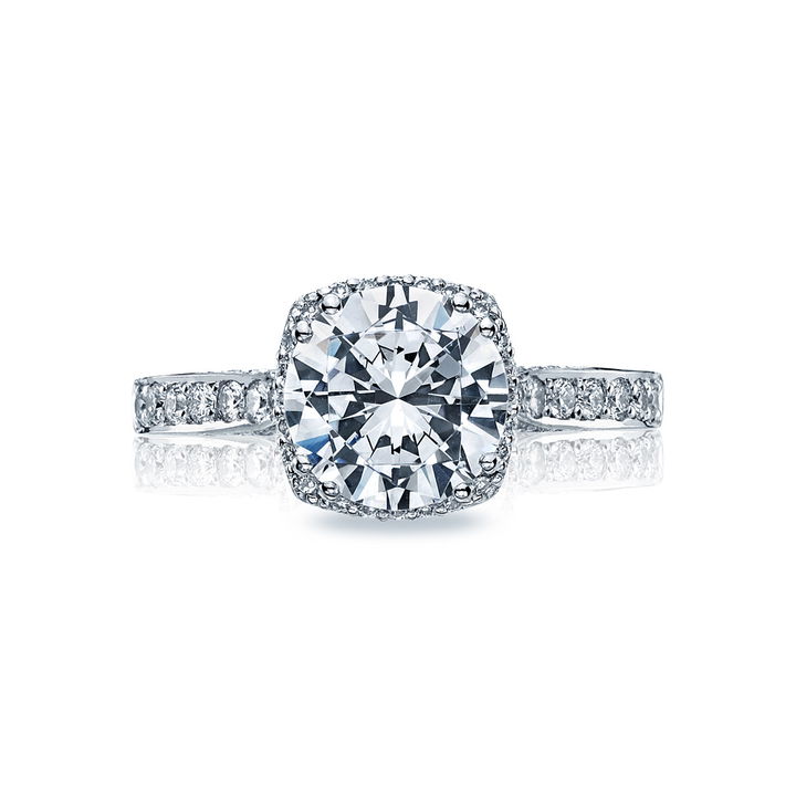 Tacori Dantela Halo Engagement Setting In Platinum