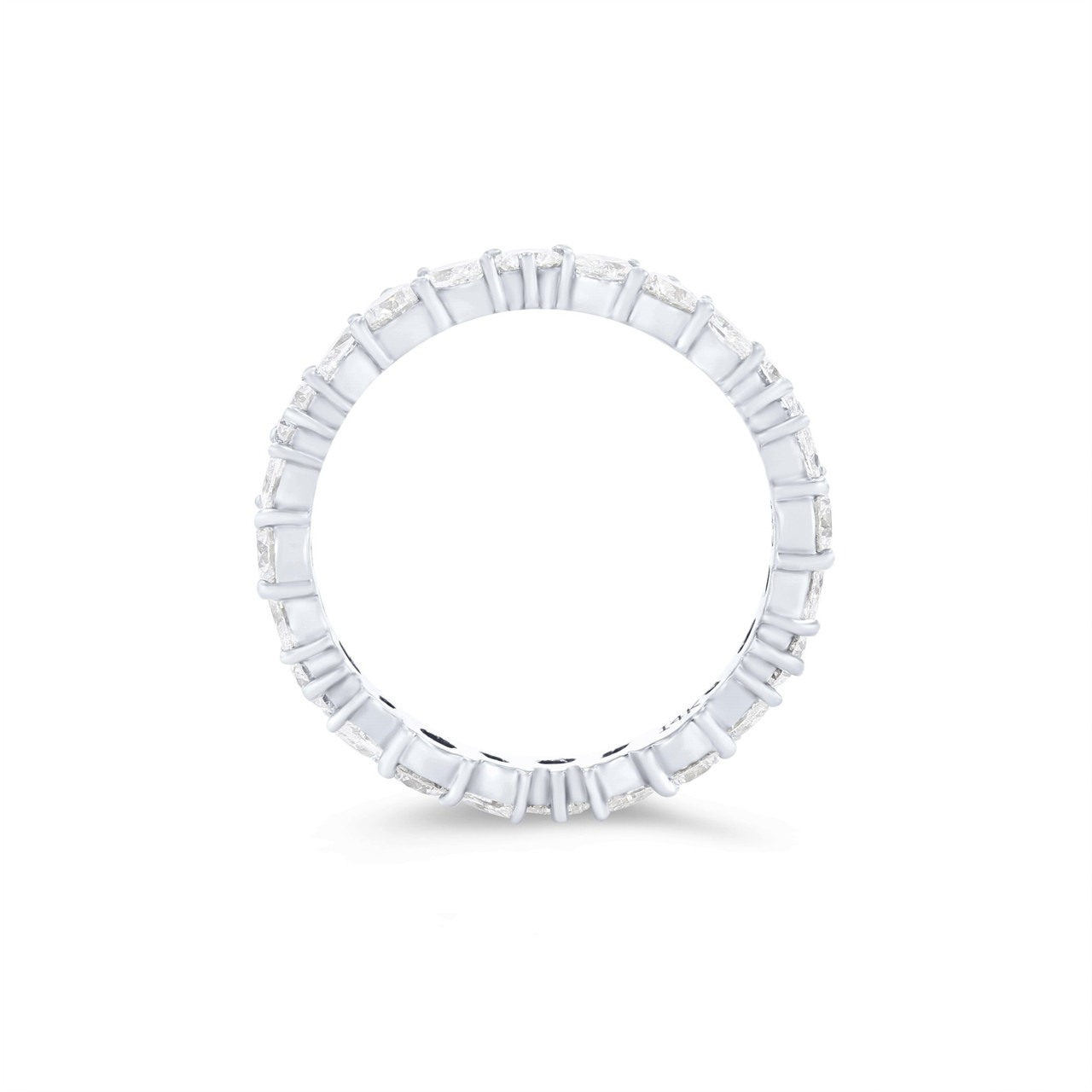 Floral Marquise and Round Diamond Eternity Wedding Band by C. Gonshor