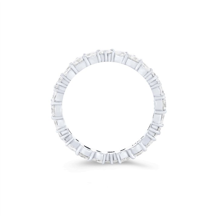 Floral Marquise and Round Diamond Eternity Band by C. Gonshor