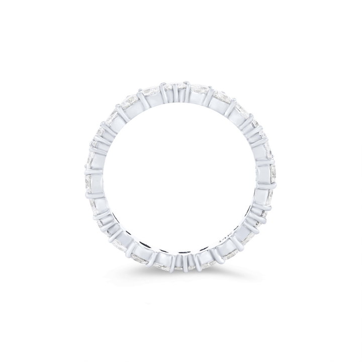 Floral Marquise and Round Diamond Eternity Wedding Band by C. Gonshor In Yellow Gold 14K