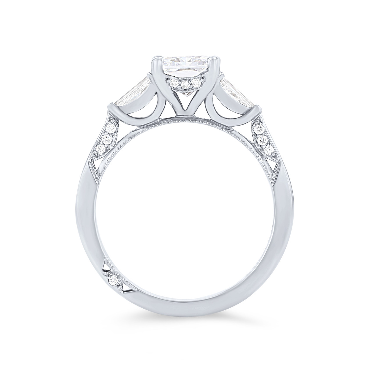 Simply Tacori Baguette Three Stone Engagement Setting 3