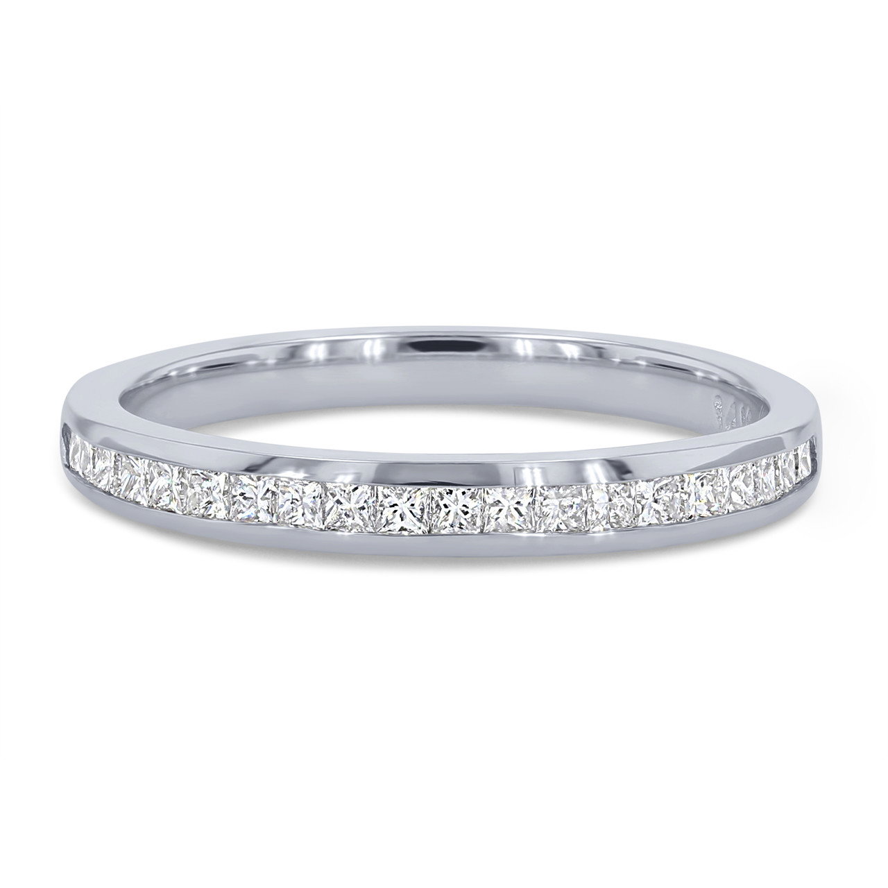 Channel Princess Diamond Wedding Band 0