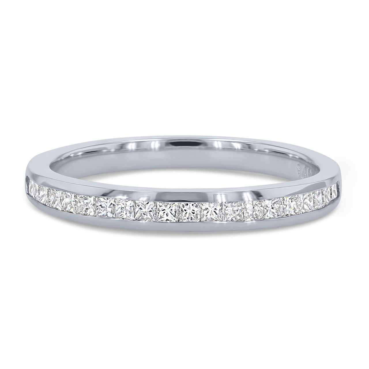 Channel Princess Diamond Wedding Band 0