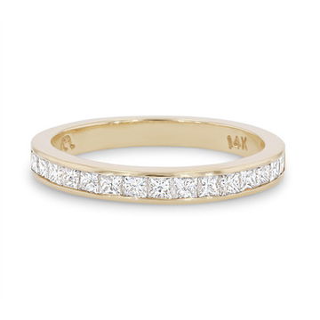 Channel Princess Diamond Wedding Band 2