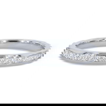 Channel Princess Diamond Wedding Band 4