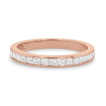 Channel Princess Diamond Wedding Band 9