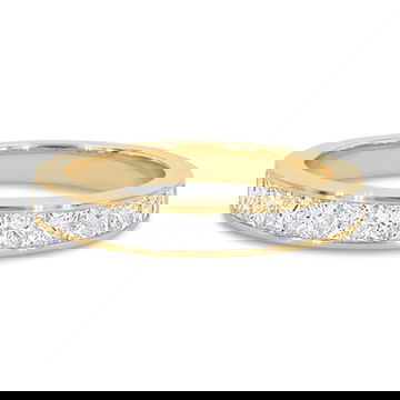 Channel Princess Diamond Wedding Band 10