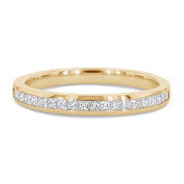 Channel Princess Diamond Wedding Band 14