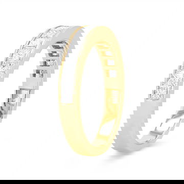 Channel Princess Diamond Wedding Band 35