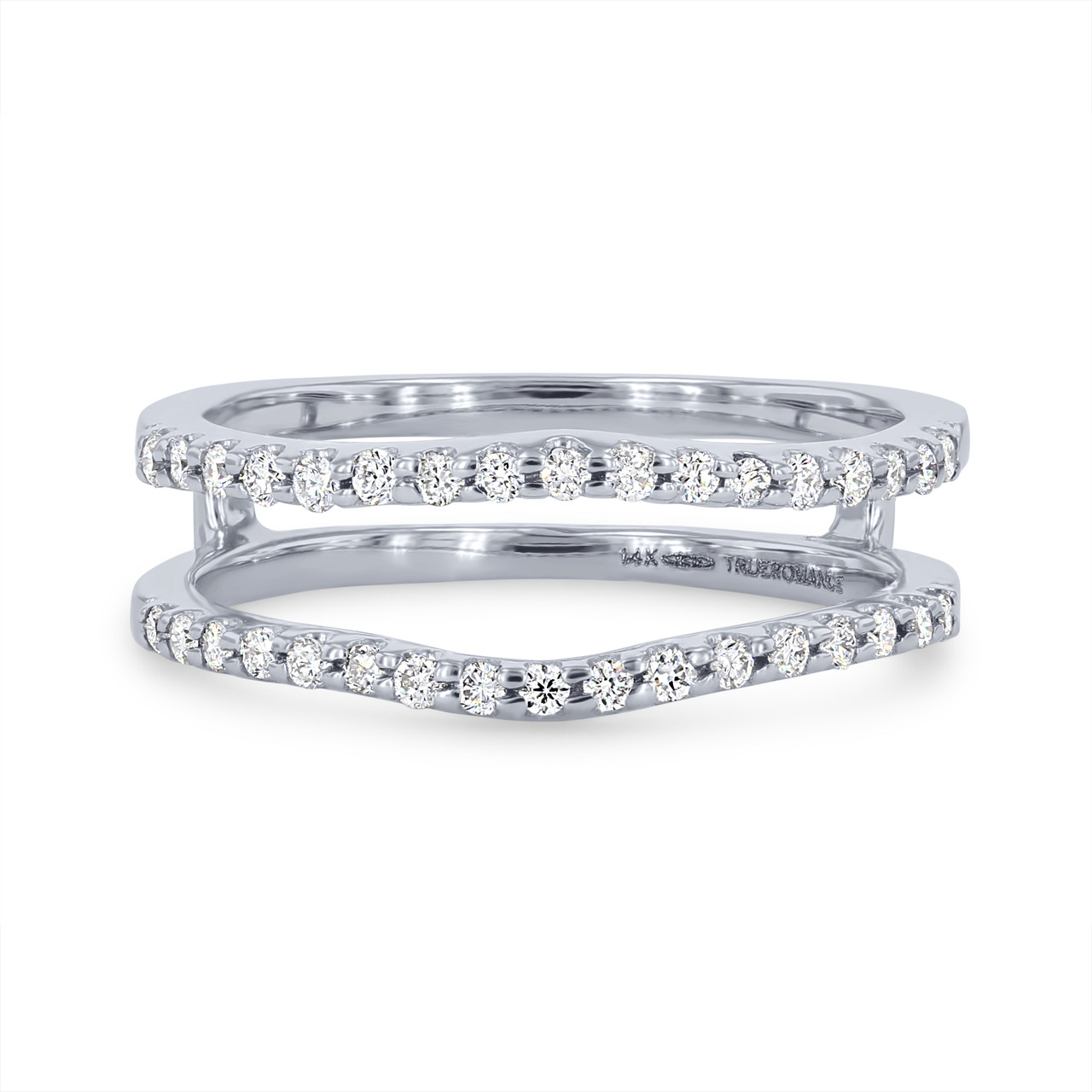 True Romance Diamond Contour Ring Guard 0
