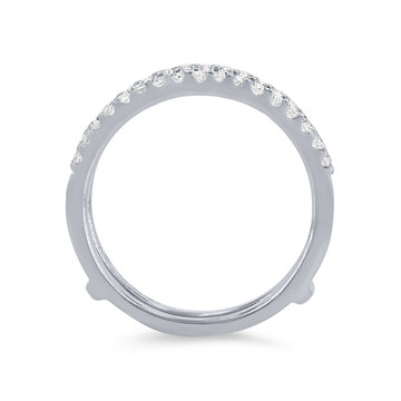 True Romance Diamond Contour Ring Guard In White Gold 14K