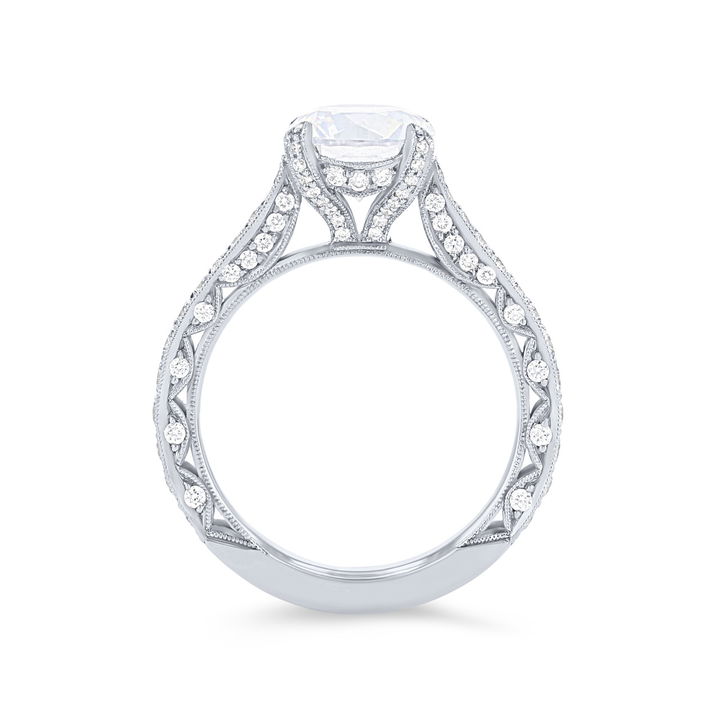 Yellow Gold 18K Tacori RoyalT Pear Engagement Setting