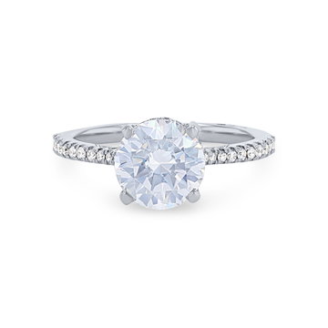Simply Tacori Cathedral Engagement Setting In Platinum