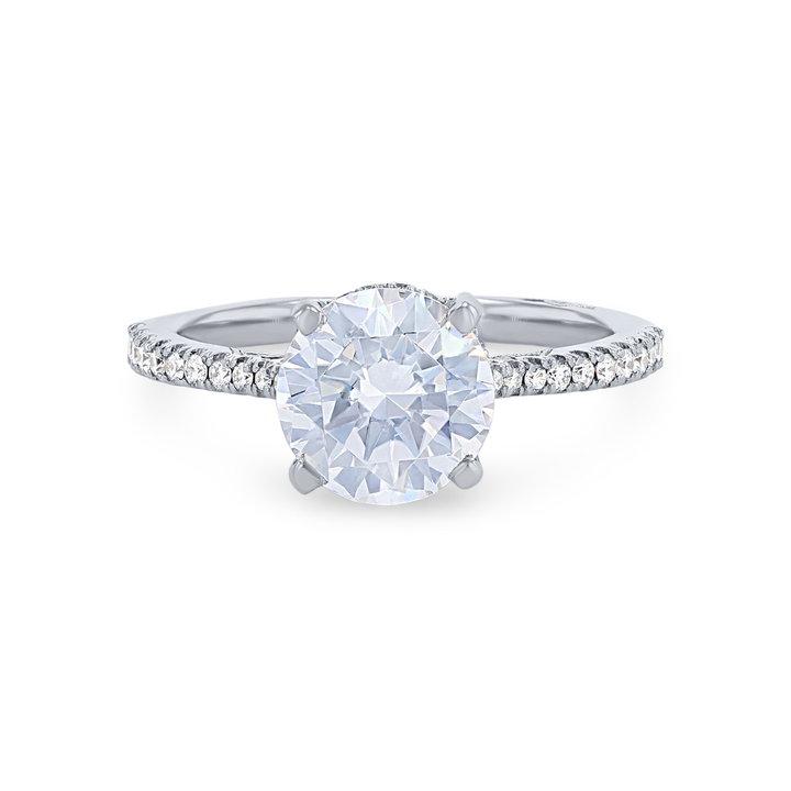 Simply Tacori Cathedral Engagement Setting In Platinum