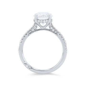 Simply Tacori Cathedral Engagement Setting In Platinum