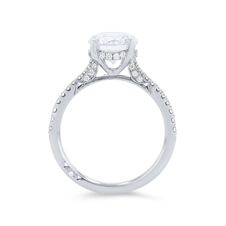Simply Tacori Cathedral Engagement Setting In Platinum