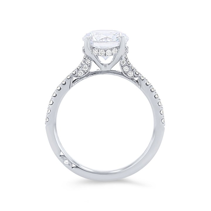 White Gold 18K Simply Tacori Cathedral Engagement Setting