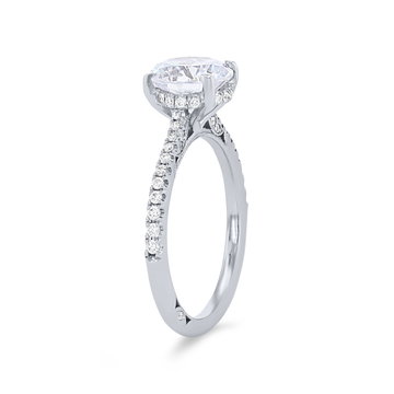 Simply Tacori Cathedral Engagement Setting In Platinum