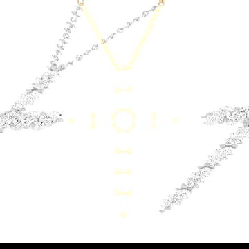 Diamond Cross Pendant Necklace