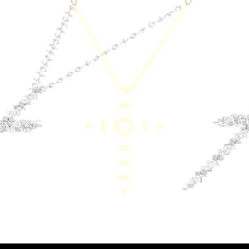 Diamond Cross Pendant Necklace