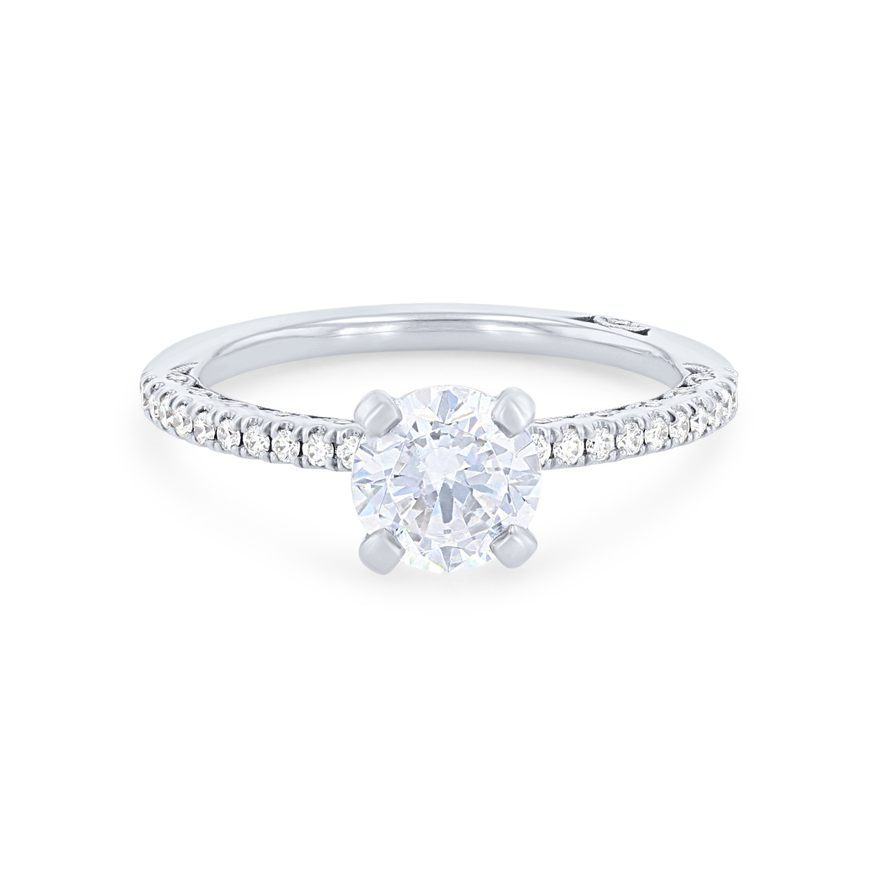 Tacori Petite Crescent Diamond Engagement Setting 0