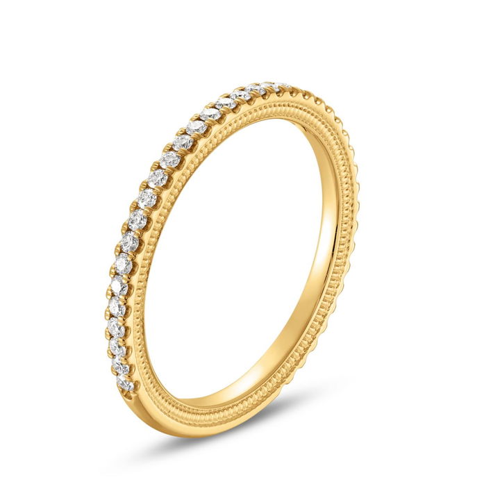 Yellow Gold 14K Verragio Tradition Diamond Wedding Band