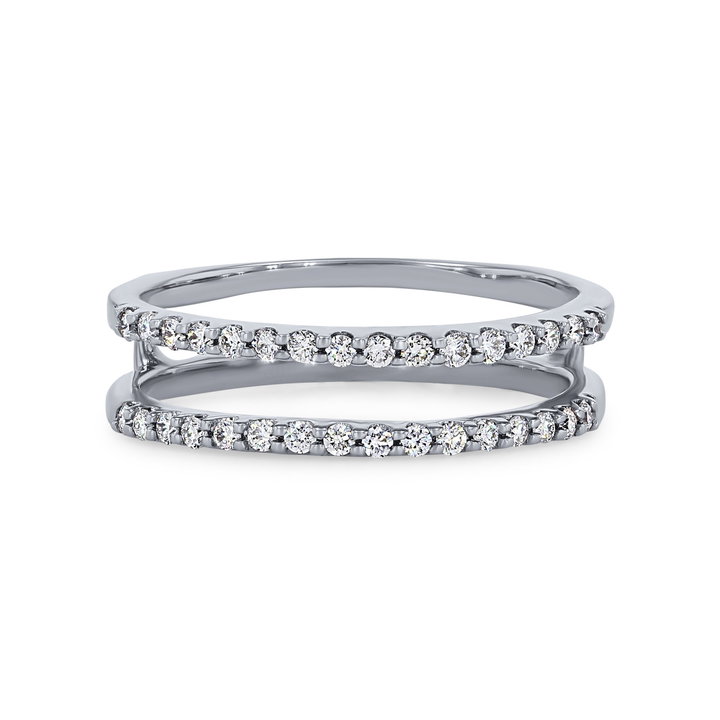 True Romance Diamond Ring Guard In White Gold 14K