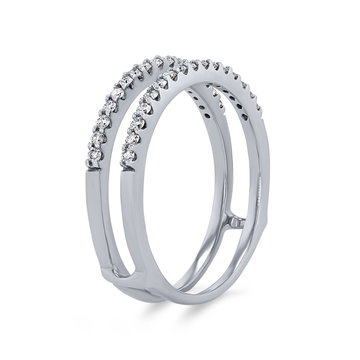 True Romance Diamond Ring Guard In White Gold 14K