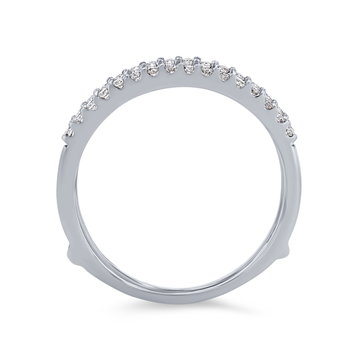True Romance Diamond Ring Guard In White Gold 14K