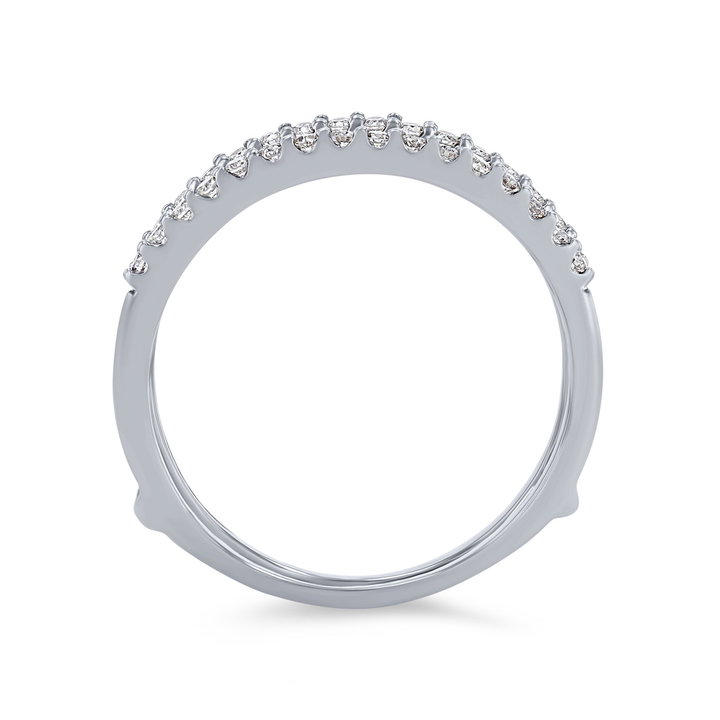 True Romance Diamond Ring Guard In White Gold 14K