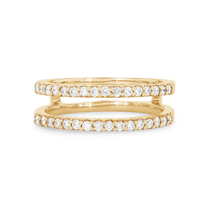 True Romance Diamond Ring Guard In Yellow Gold 14K