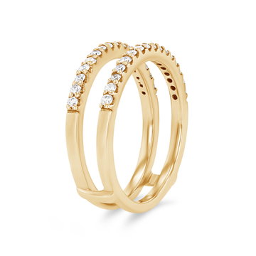 True Romance Diamond Ring Guard In Yellow Gold 14K