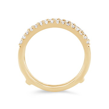 True Romance Diamond Ring Guard In Yellow Gold 14K