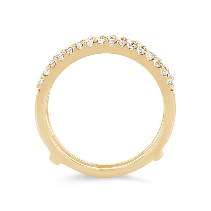 True Romance Diamond Ring Guard In Yellow Gold 14K