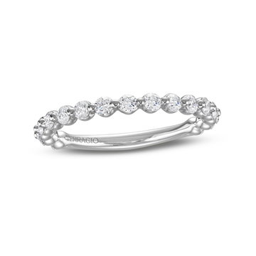 Verragio Renaissance Single Prong Wedding Band In White Gold 14K