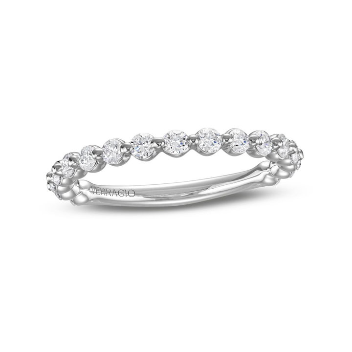 Verragio Renaissance Single Prong Wedding Band In White Gold 14K