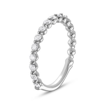 Verragio Renaissance Single Prong Wedding Band In White Gold 14K