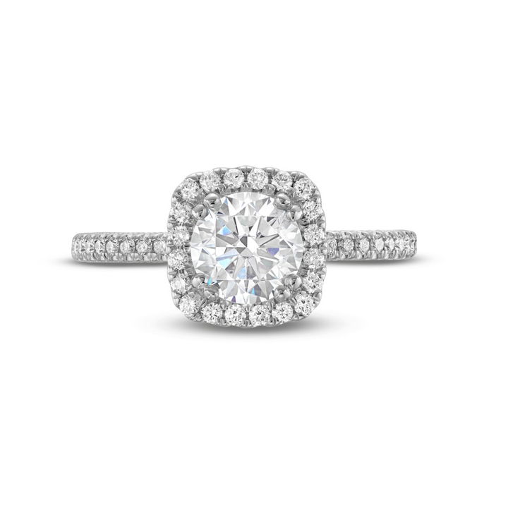 Rose Gold/white Gold 14K Verragio Tradition Halo Engagement Setting