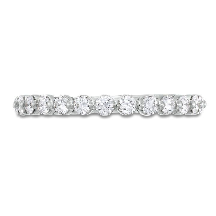 Platinum Tacori Sculpted Crescent Single Prong Wedding Band