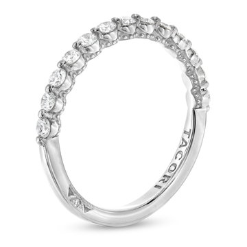 Tacori Sculpted Crescent Single Prong Wedding Band In Platinum