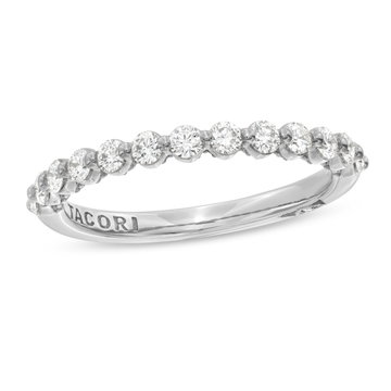 Tacori Sculpted Crescent Single Prong Wedding Band In Platinum