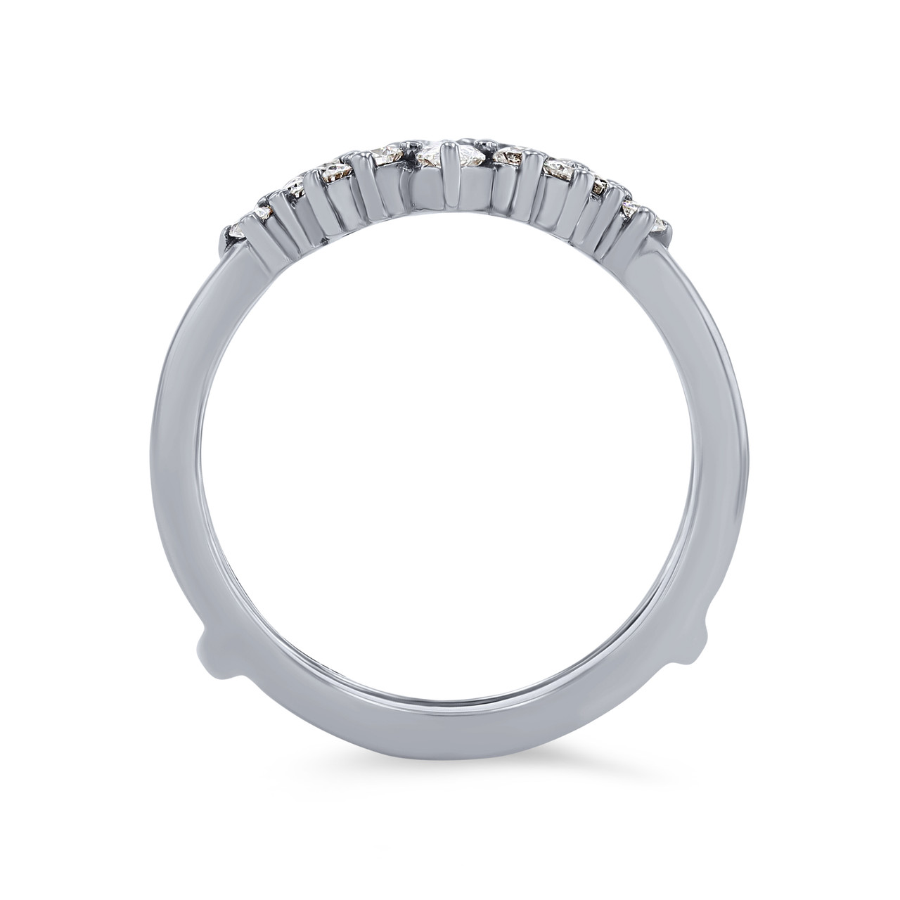 True Romance Pear and Round Diamond Ring Guard